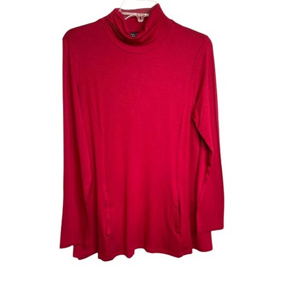 Susan Graver Weekend Jersey Turtleneck Tunic MEDIUM PETITE (1123) - Picture 2 of 5